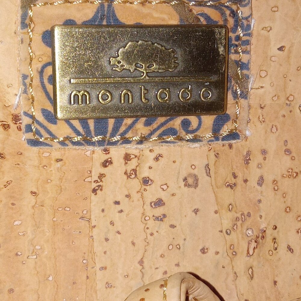 Montado  Blue Cork cross body bag with bow and sholder strap - Picture 2 of 8